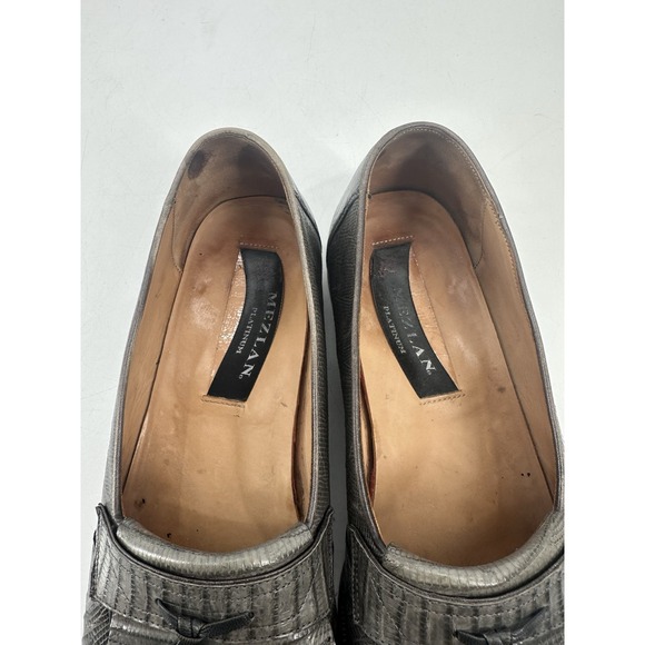 Mezlan Platinum Kiltie Tassel Loafer Men\'s‎ Size 9.5 Lizard Spain main image 10
